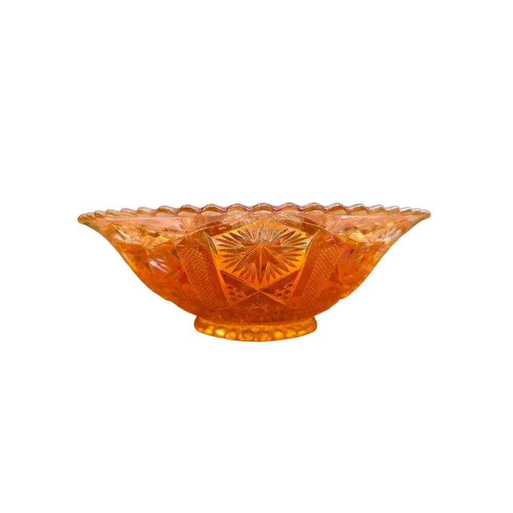 Vintage Imperial Glass Marigold Carnival Glass Bowl